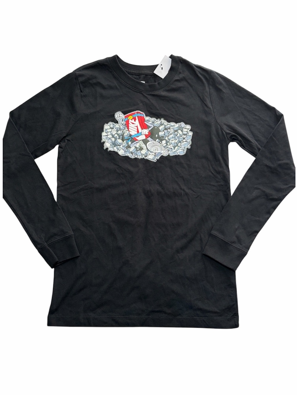 Kids The Nike Tee Long Sleeve Graphic T-Shirt Sz L NWT